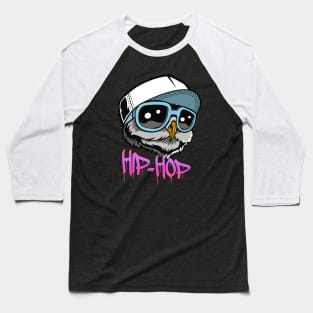 Hip Hop Owl Urban Shirts Baseball T-Shirt